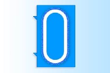 Modr� sal�nek - Modr� sal�nek  uspo��d�n� do tvaru O (43) - O-shape disposition
Places max: 43